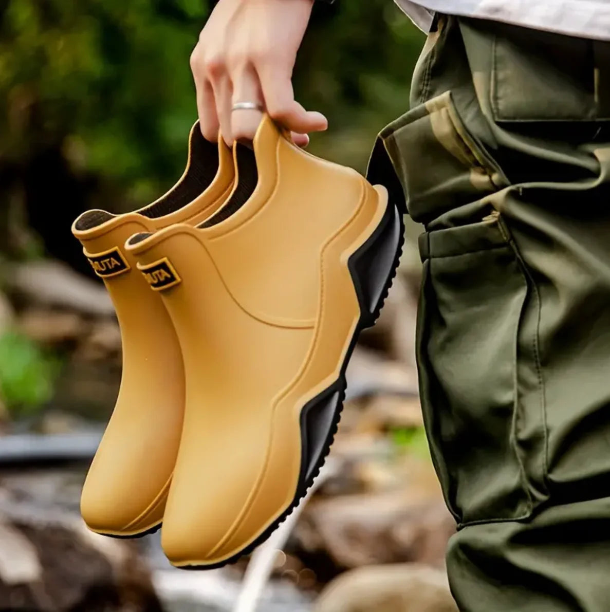 Trendy Outdoor Kitchen Non-slip Rain Boots,
