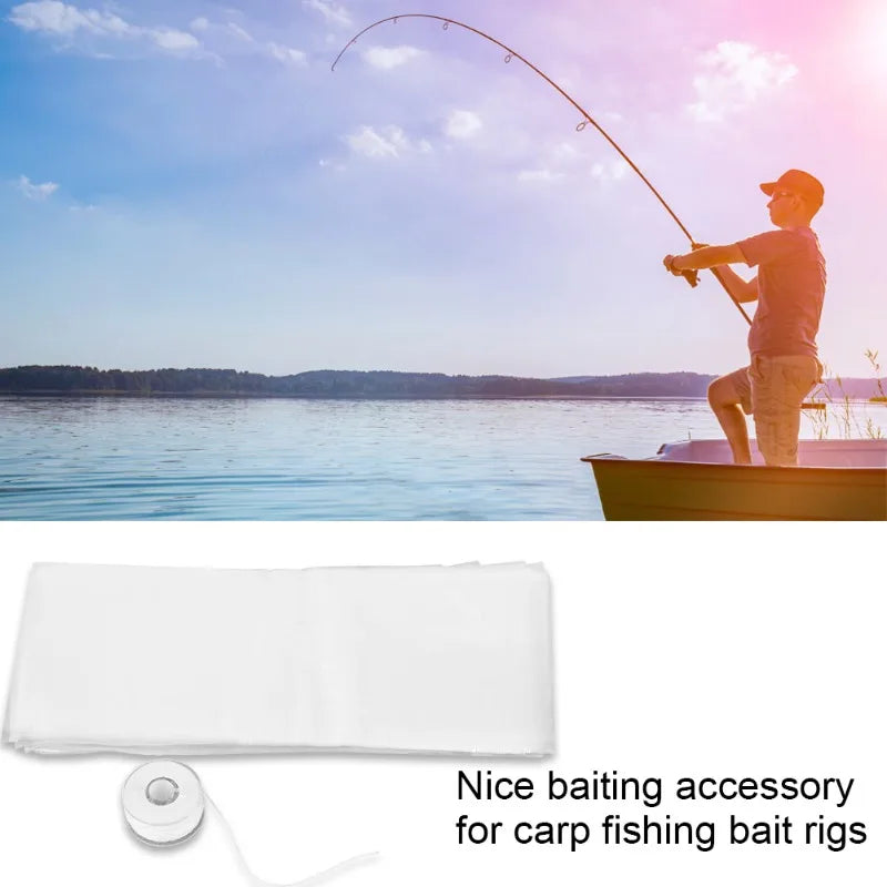 50Pcs PVA Fishing Mesh Refill Stocking Boilie Bait Bags