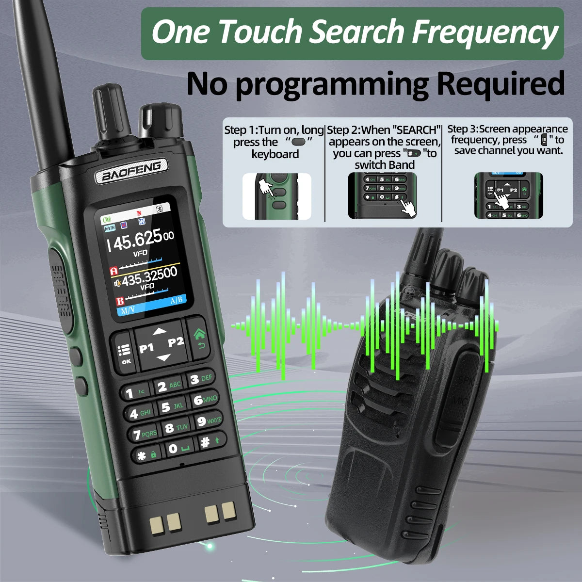 Long Range Multi Band Bluetooth GPS Walkie Talkie 10W