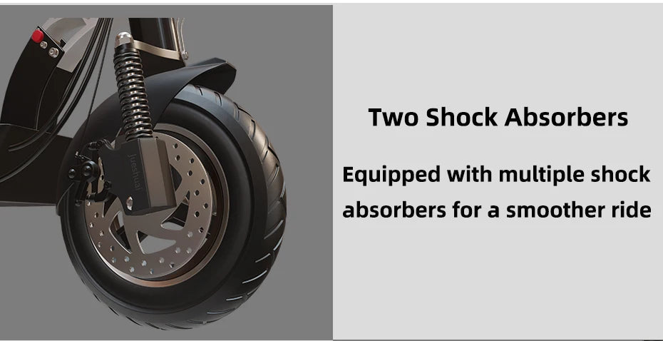 48V 26AH Lithium Battery Electric Scooter with Seat