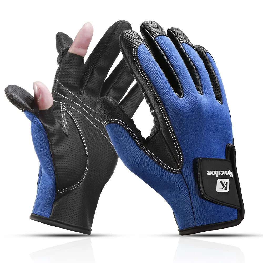 Fingerless Fishing Gloves for Men Women Cold Weather Windproof Touchscreen