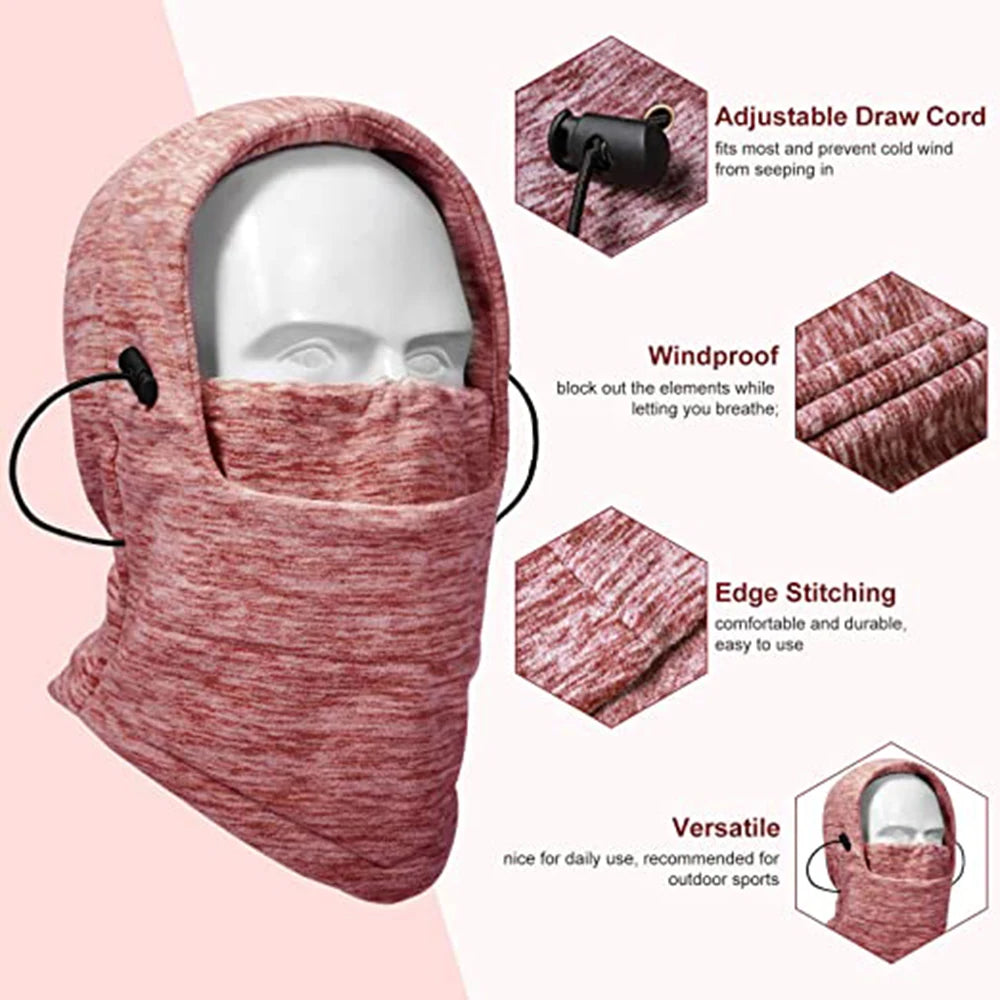 Winter Fleece Windproof  Full Face Scarf