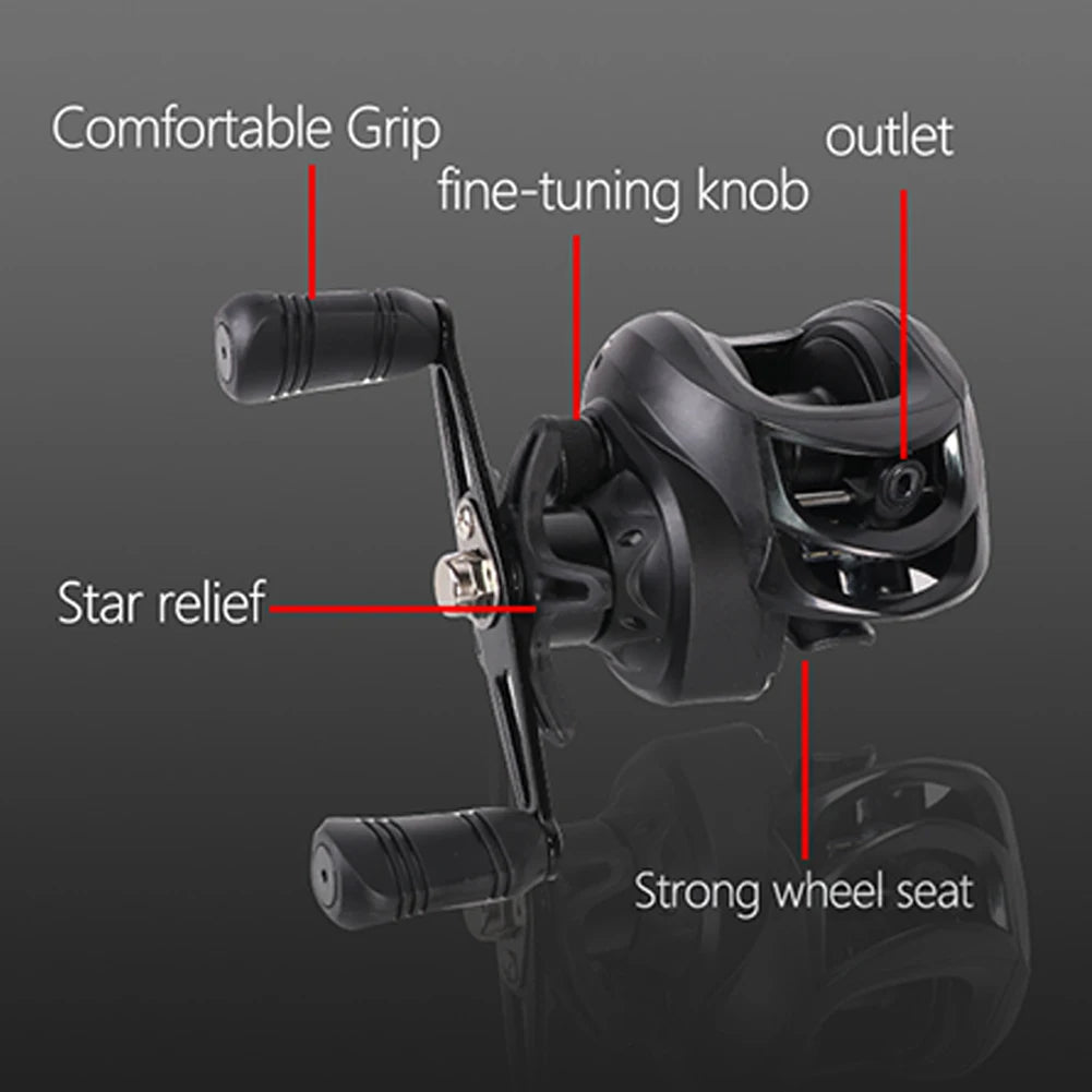 High Performance Baitcasting Reel 72 to 1 Gear Ratio
