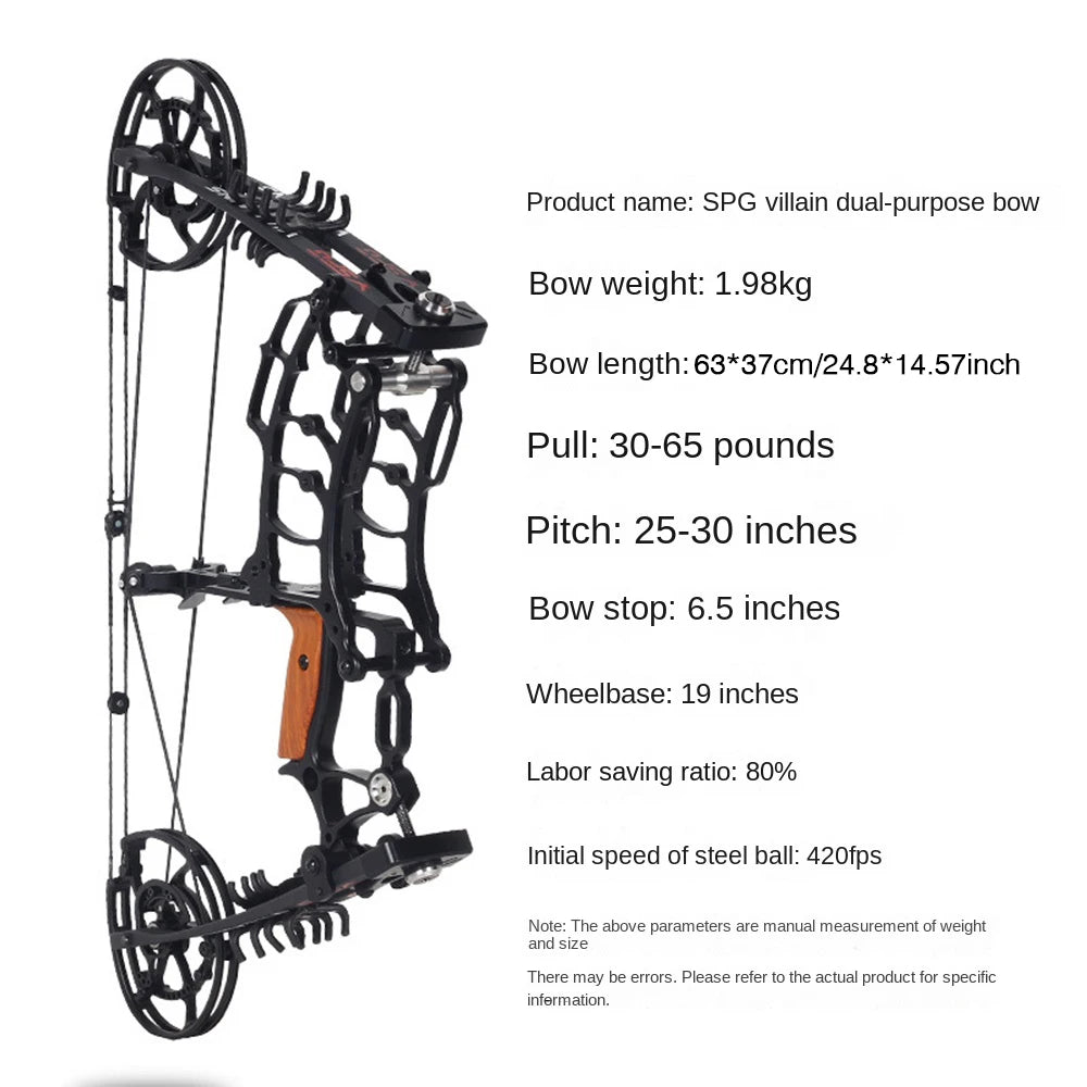 New dual-purpose bow pulley bow and arrow steel ball bow with high precision