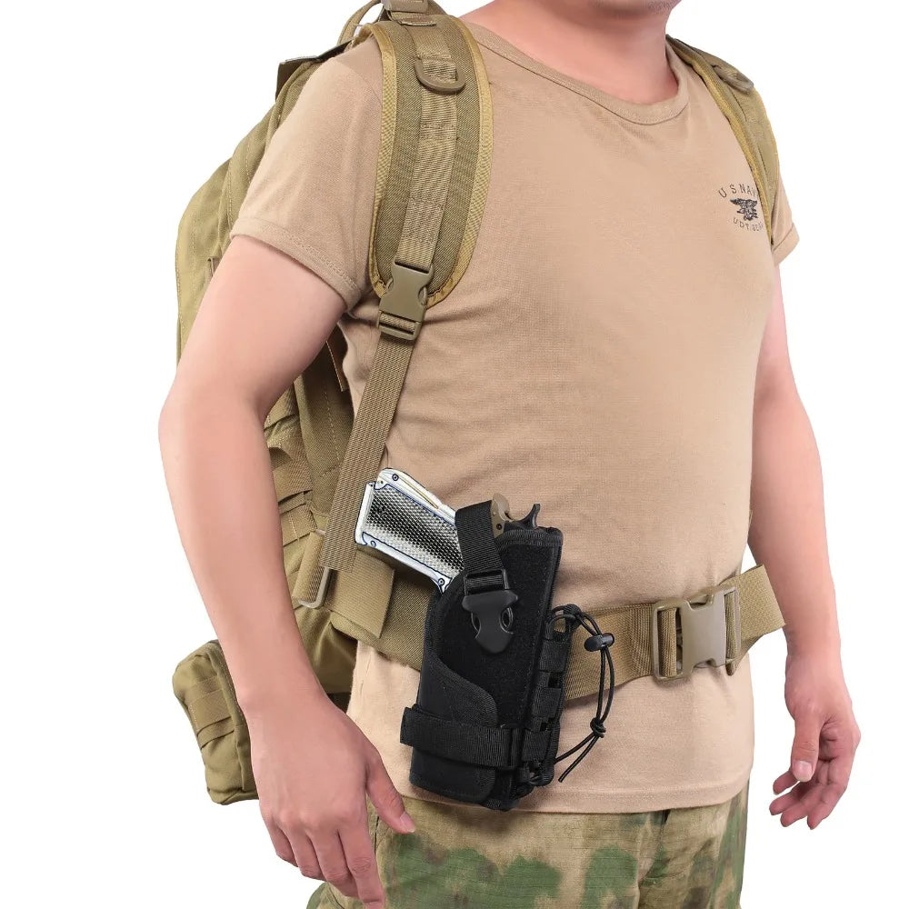 Universal Tactical Molle Pistol Holster Adjustable Handgun Molle Belt Holster