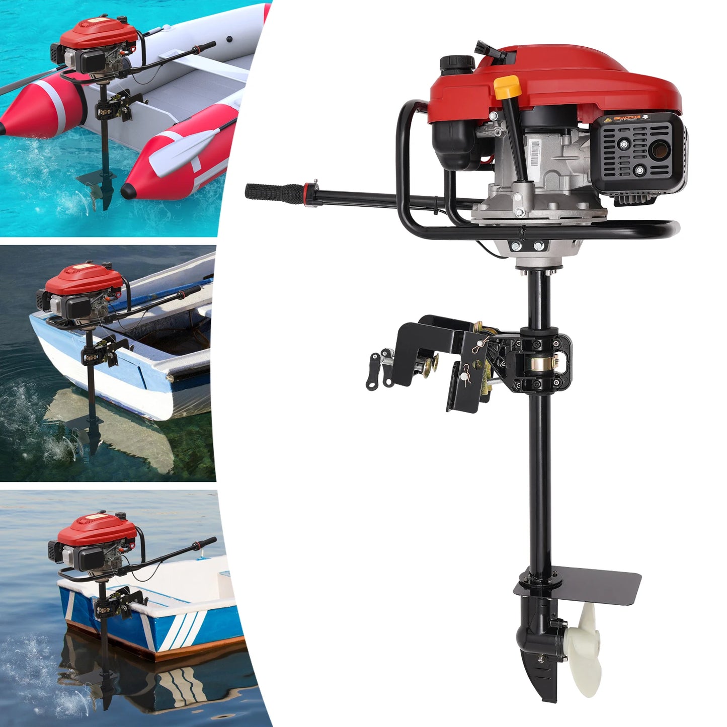 4 Stroke Outboard Motor Boat Engine with Air-Cooling System