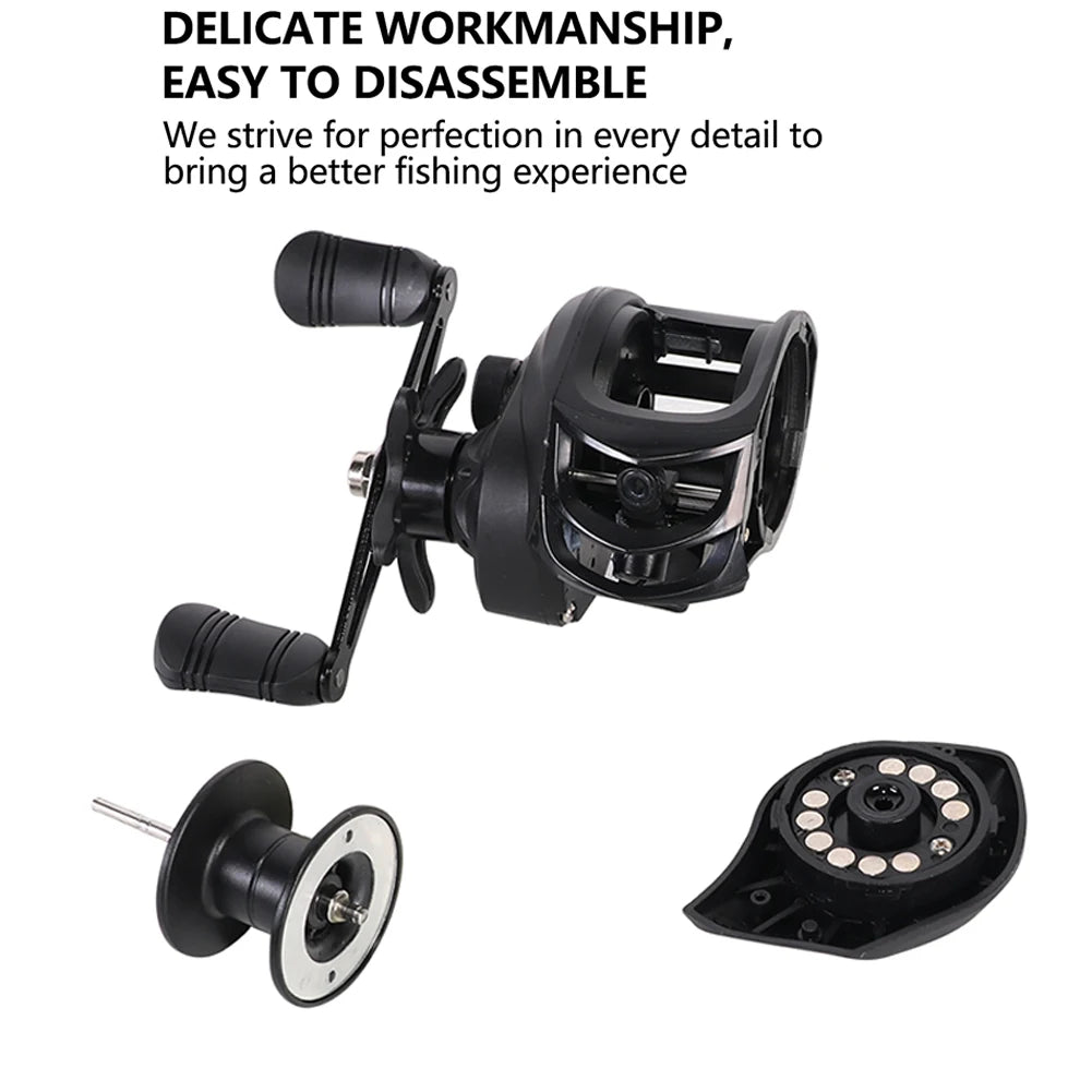 High Performance Baitcasting Reel 72 to 1 Gear Ratio