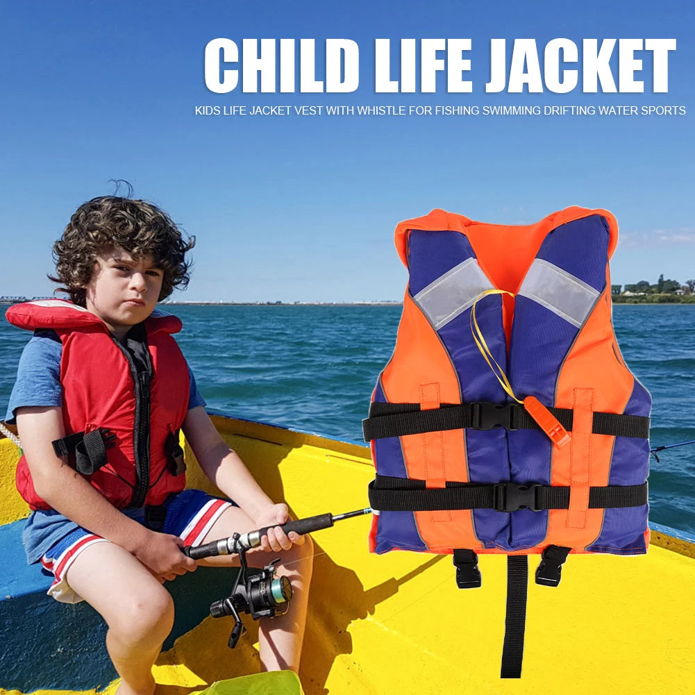 Kids Life Jacket  Life Vest with Whistle