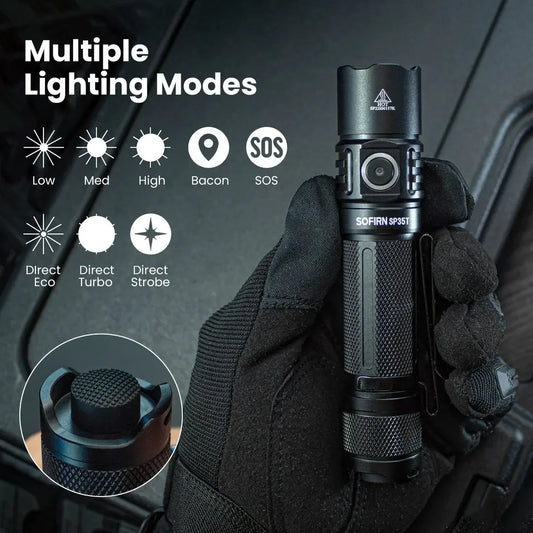 3800lm Tactical Flashlight Powerful LED Light