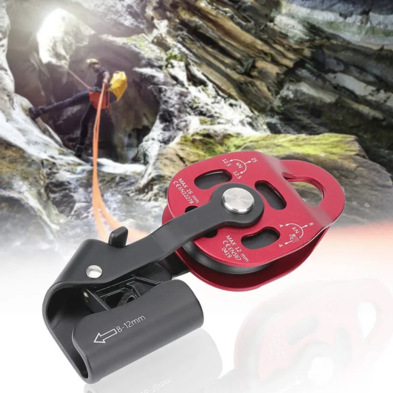 Aluminum Heavy Duty Single Swivel Rope Pulley Block for 8-12mm Rope