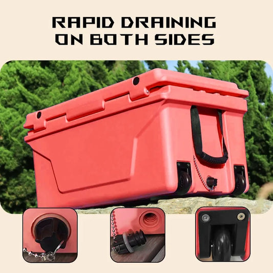 65QT Portable Insulated Cooler Box