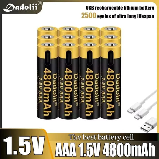1.5V AAA  USB Rechargeable Li-ion Battery