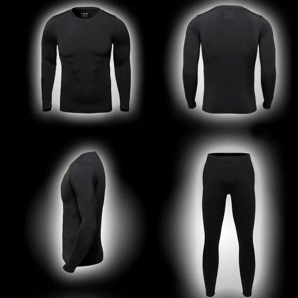 Men's Fleece Lined Thermal Underwear Set