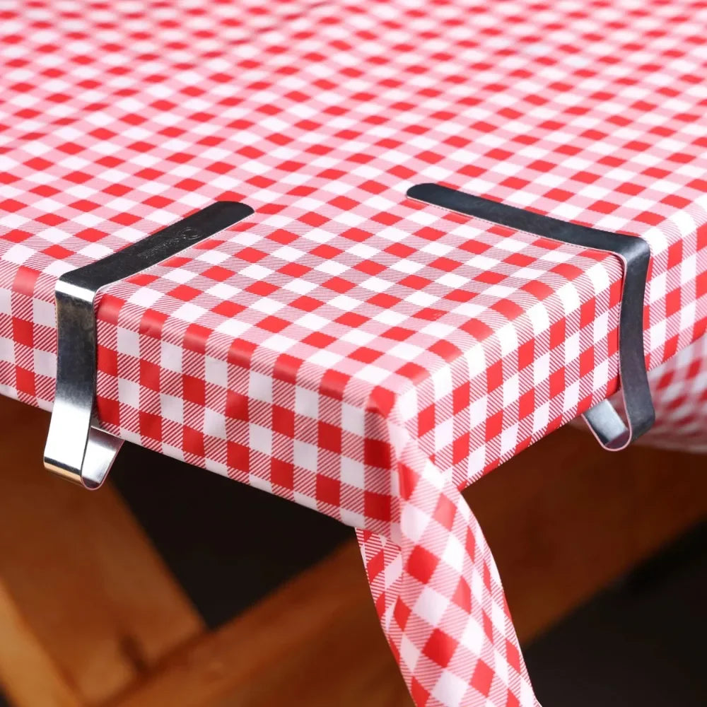 (2-Pack) Picnic Combo Pack, Red and White Plaid 54" x 72"