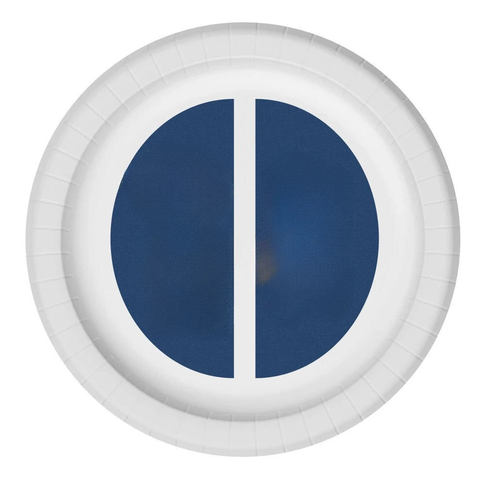 Disposable Paper Plates, 10 in, Assorted Colors, 50 Count