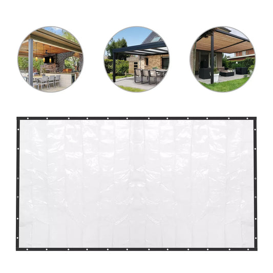8*20FT Outdoor Clear Tarp Waterproof