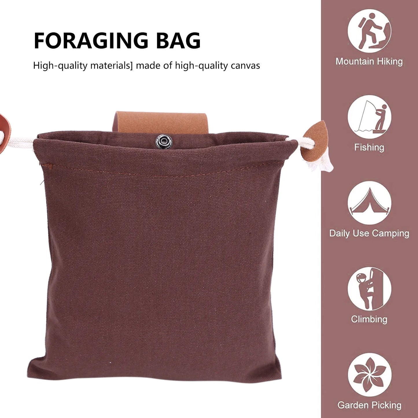 2pcs Foraging Bag for Berry Picking Multi-purpose Collapsible Outdoor bag