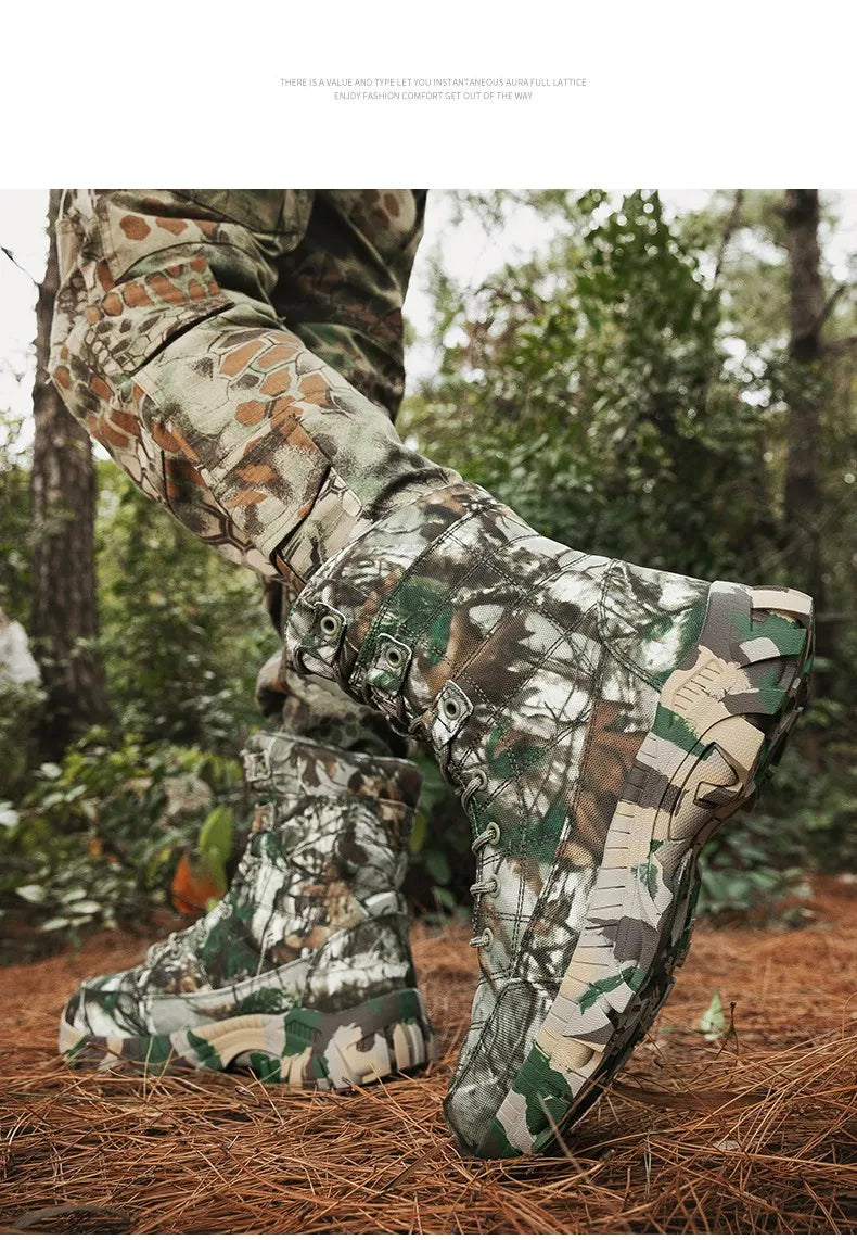 Men's lightweight hunting tactical desert boots