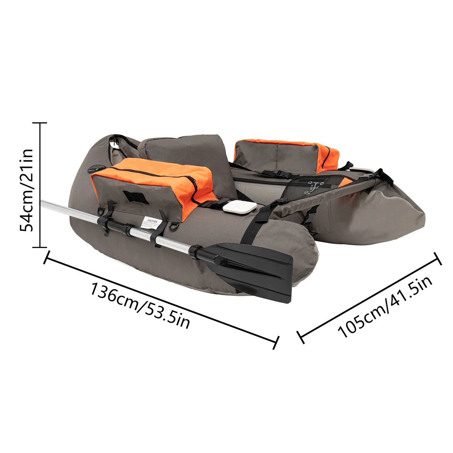 Inflatable Fishing  Raft , adjustable Backrest