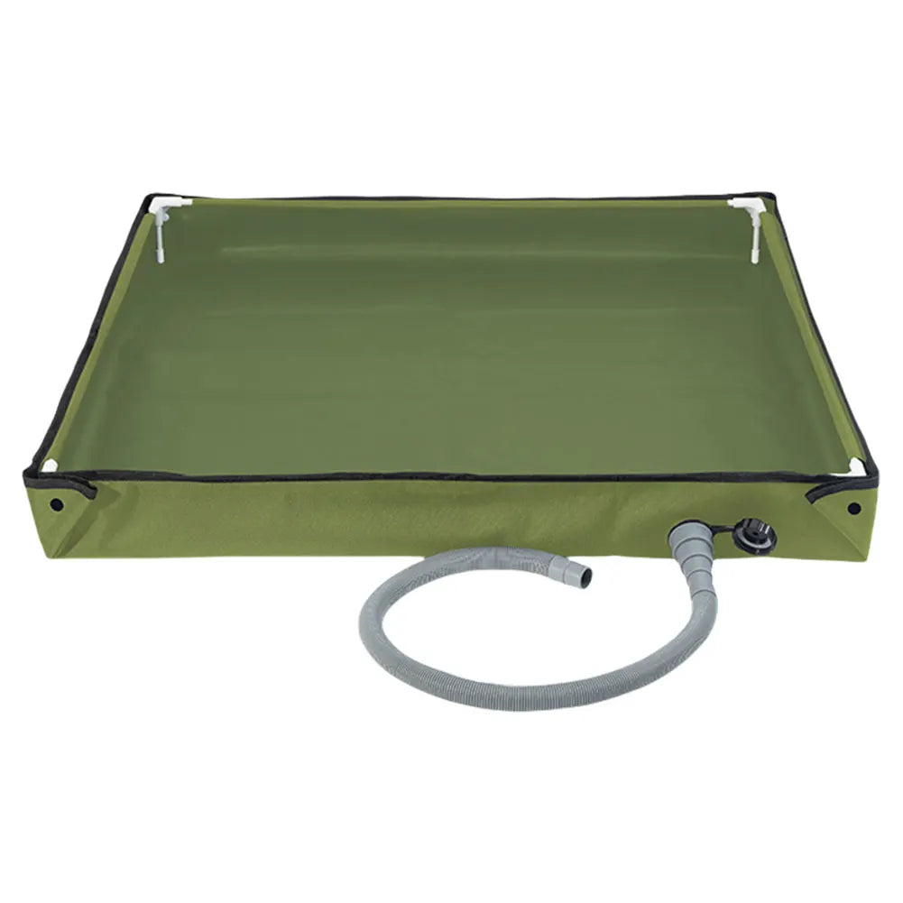 Portable Shower Pan with Drain Hose Camping Shower
