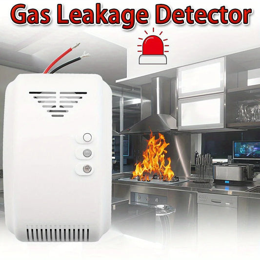 Propane Gas Alarm Detector, 12V, Ideal for RVs, Vans & Boats - Detects LPG and Natural Gas Leaks