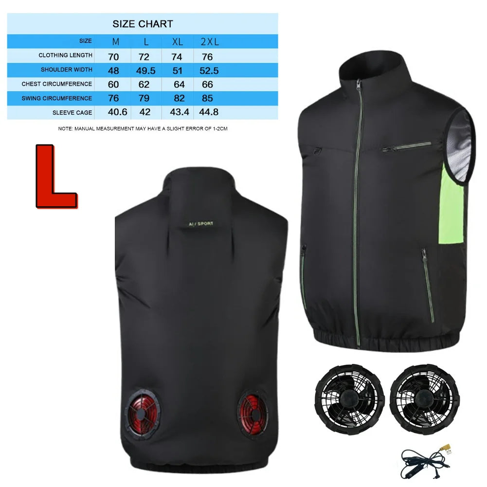 Cooling Vest Air Conditioner Heat Resistant  Vest