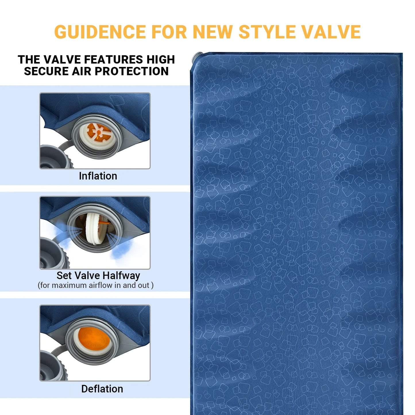 Self-inflating Sleeping Mat, Suitable For Camping Tents, Backpacking