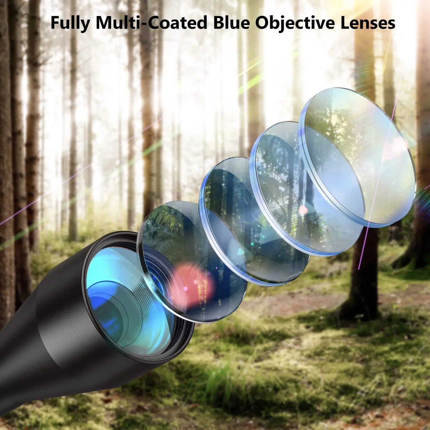 Rifle Scopes 3-9x40 Optics R4 Reticle Crosshair