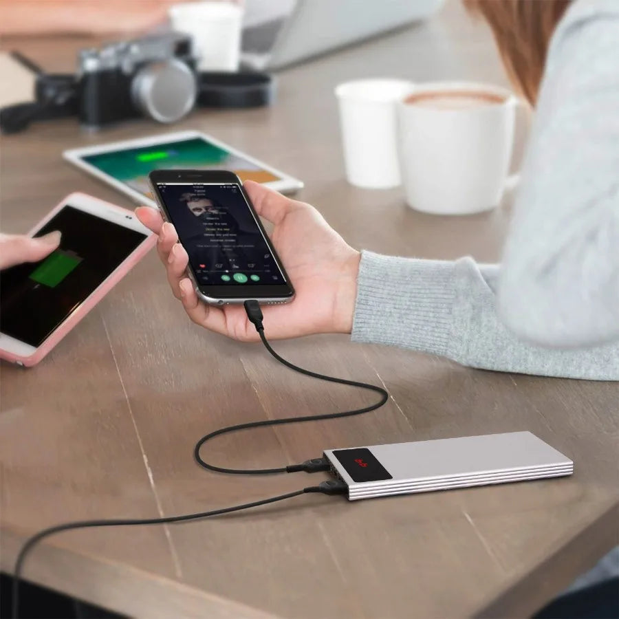 20000mAh Power Bank Ultra Thin External Battery Pack