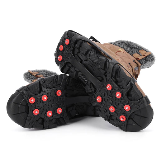 9 Teeth Climbing Crampons Anti-Slip Mountaineering Cleats Unisex Snow Claw