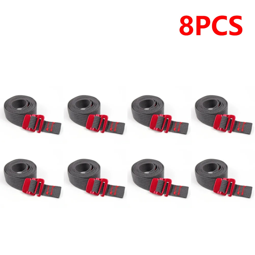 3-10PCS 1.5M Cord Tape Nylon Rope with Quick Release Hook