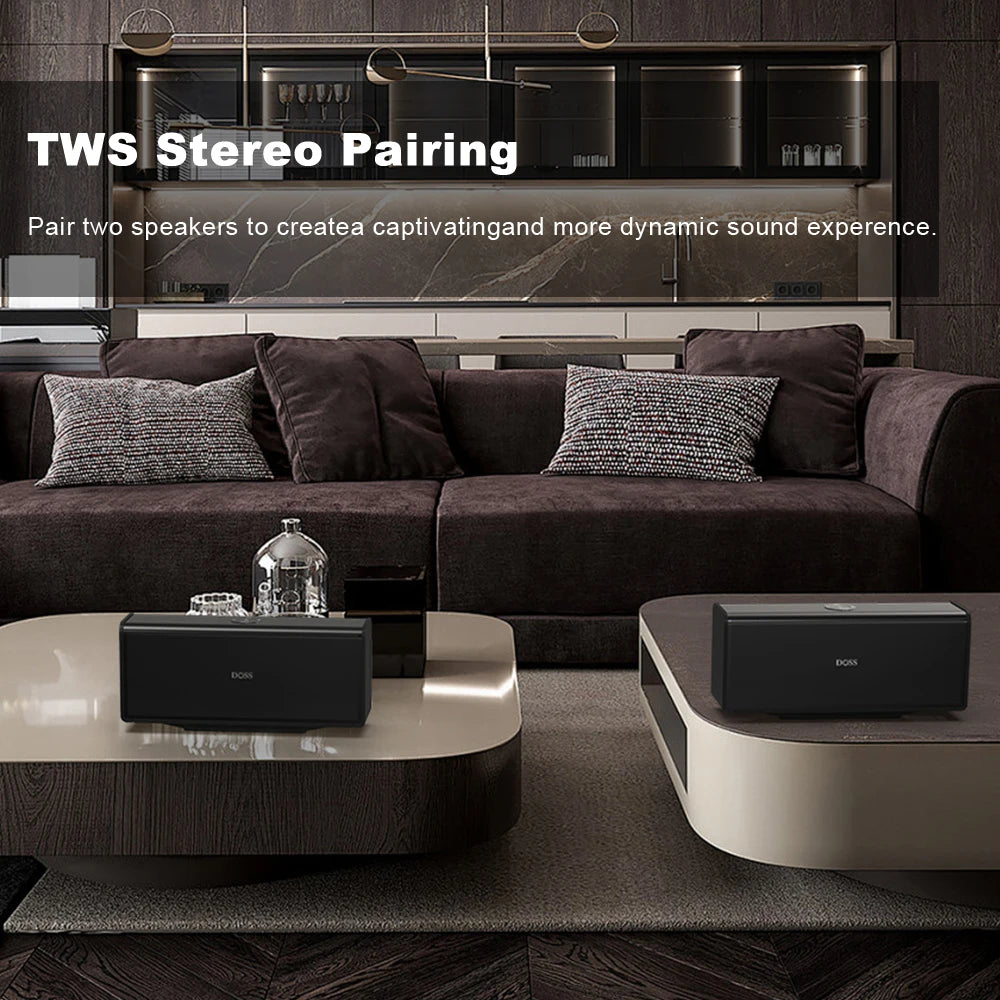 Bluetooth Speaker 80W Powerful Sound Stereo Pairing 18 Hours Playtime Wireless Speakers