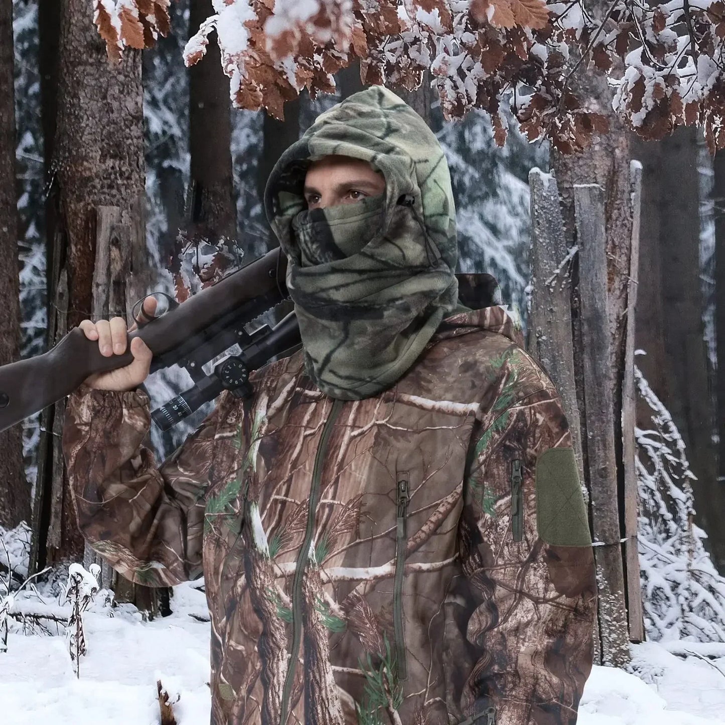 Thermal Fleece Ski Mask Neck Warmer Hoods