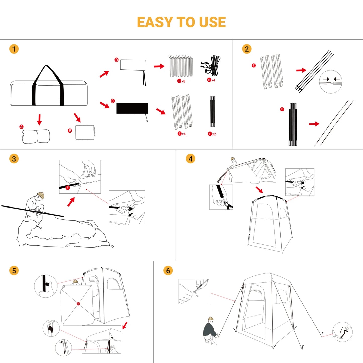 KingCamp Portable Outdoor Shower Tent