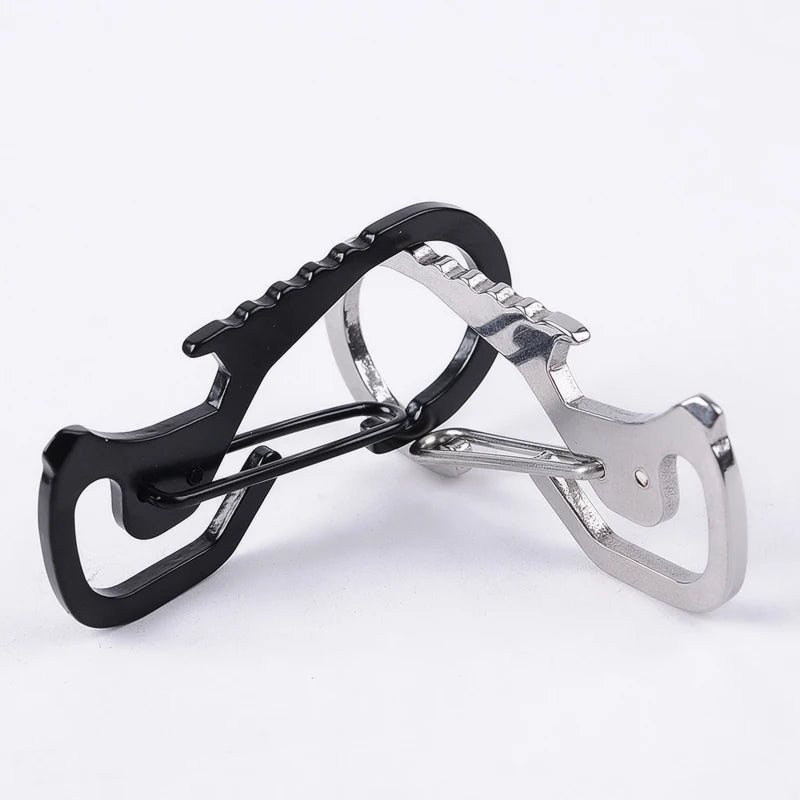 Multifunctional Screwdriver Carabiner Cap Lifter Hex Driver Bottle Opener