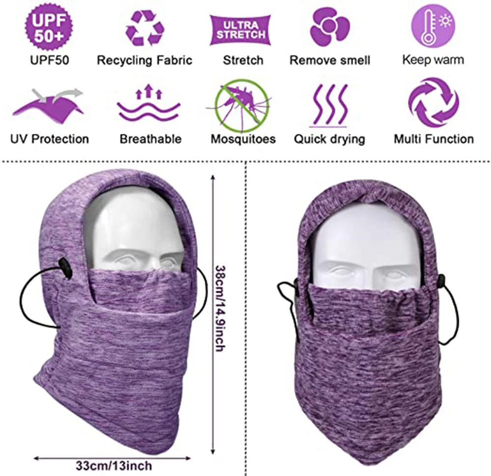 Winter Fleece Windproof  Full Face Scarf