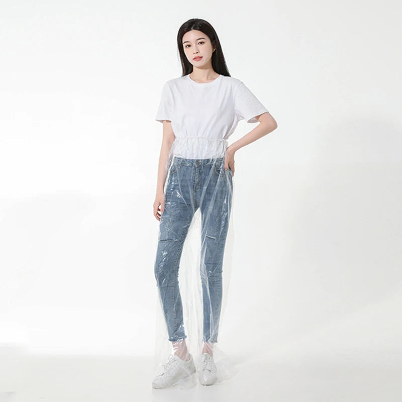 Disposable Rain Pants Thickened Pack Clear Raincoat Rainsuit