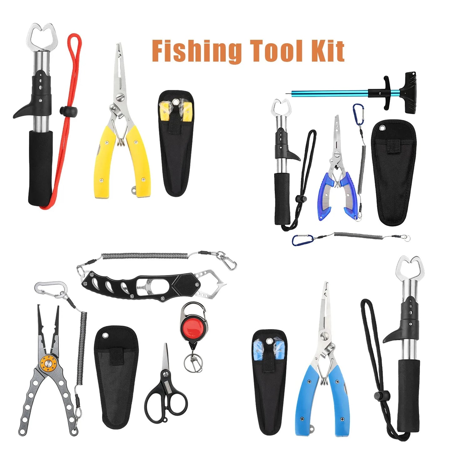 Fishing Kit with Multi-tool Pliers,  , and Durable Sheath