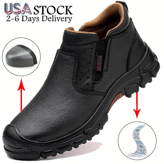 Mens  Boots Composite Toe Metatarsal Guard Puncture-Proof