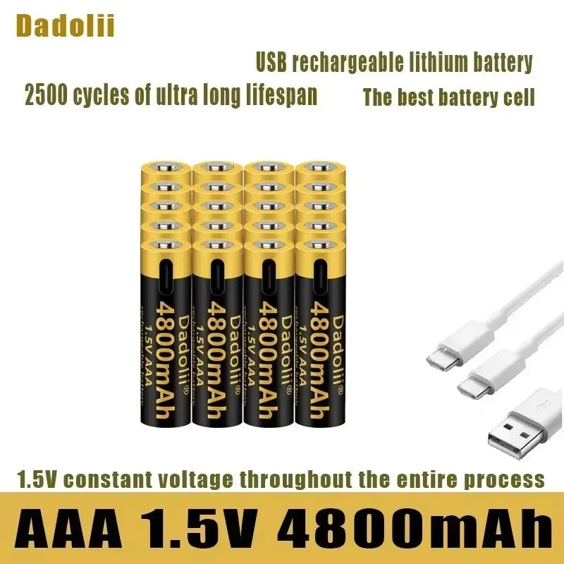 1.5V AAA  USB Rechargeable Li-ion Battery