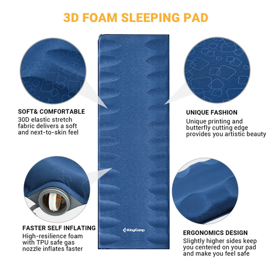 Self-inflating Sleeping Mat, Suitable For Camping Tents, Backpacking