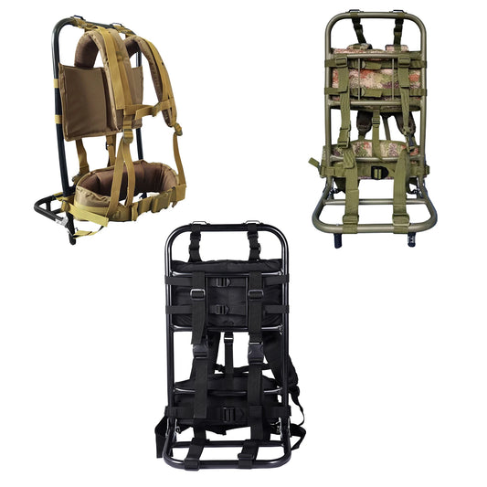 Camping Backpack External Frame Portable Foldable Hunting Carrier Bag Holder