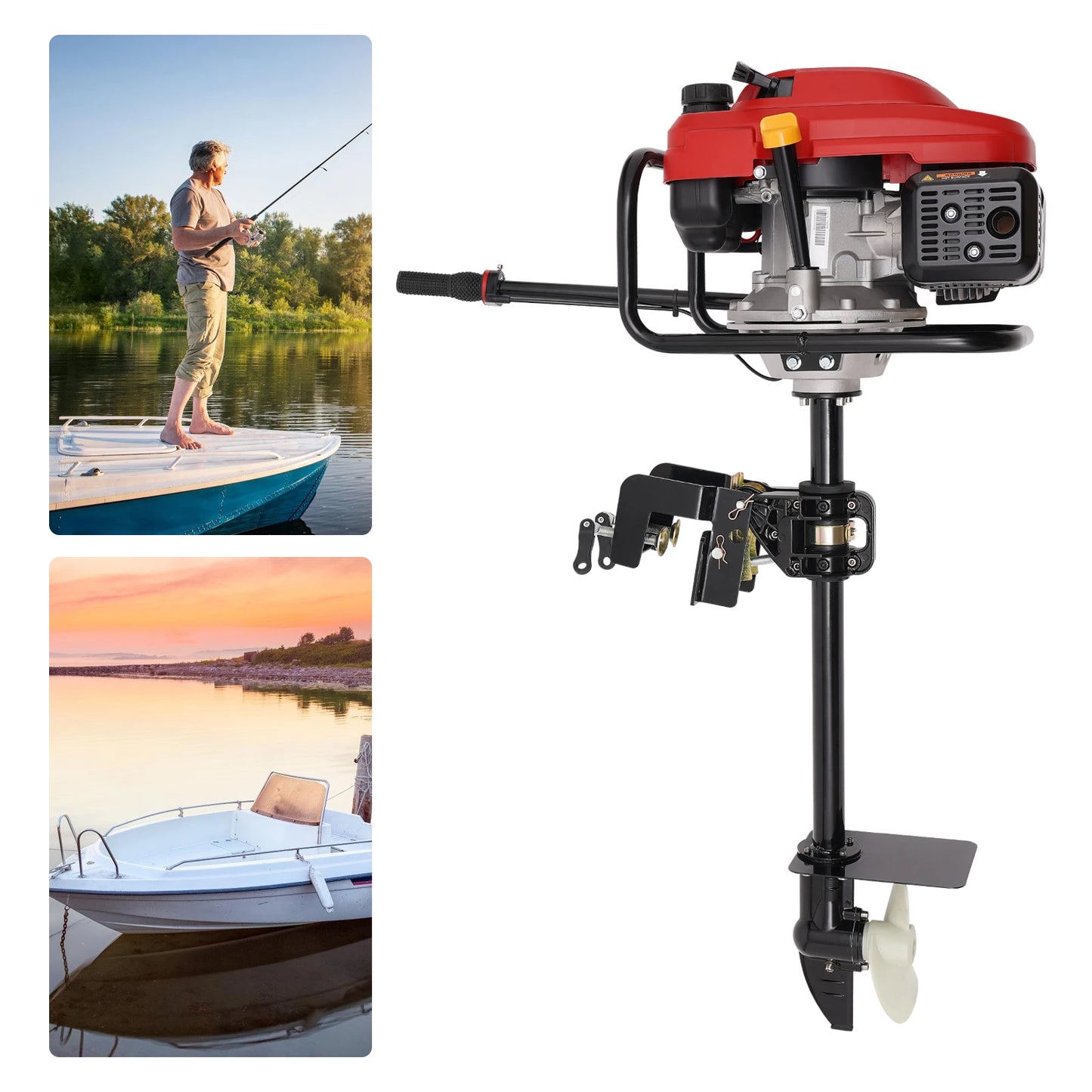 4 Stroke Outboard Motor Boat Engine with Air-Cooling System