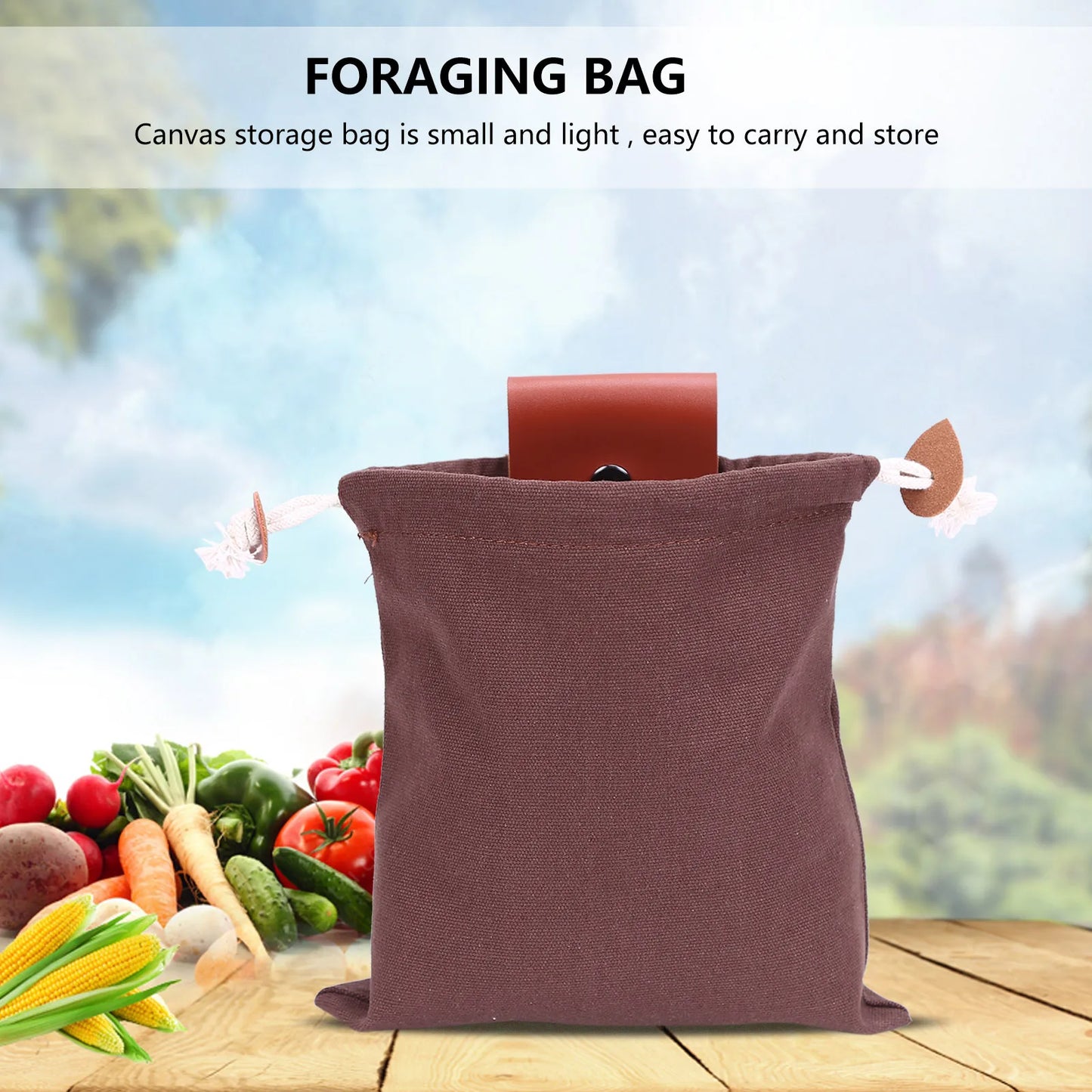 2pcs Foraging Bag for Berry Picking Multi-purpose Collapsible Outdoor bag