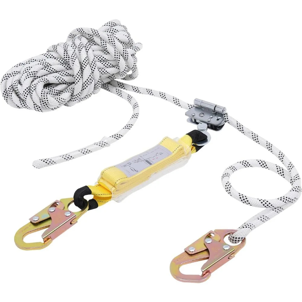 50ft Fall Protection Rope Vertical Lifeline Assembly
