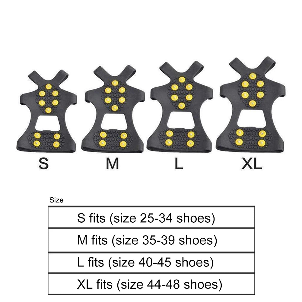 10 Teeth Ice Climbing Anti-Slip  Shoe Spikes