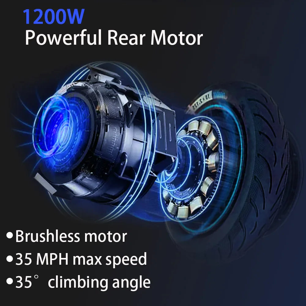 48V 26AH Lithium Battery Electric Scooter with Seat