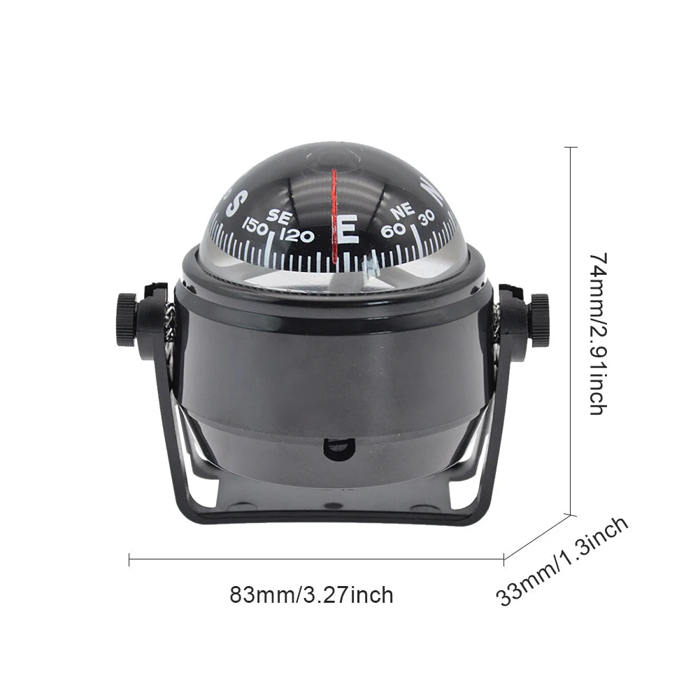 Ball Shaped Nautical Compass with Dial Sea Pivoting Navigation Guide