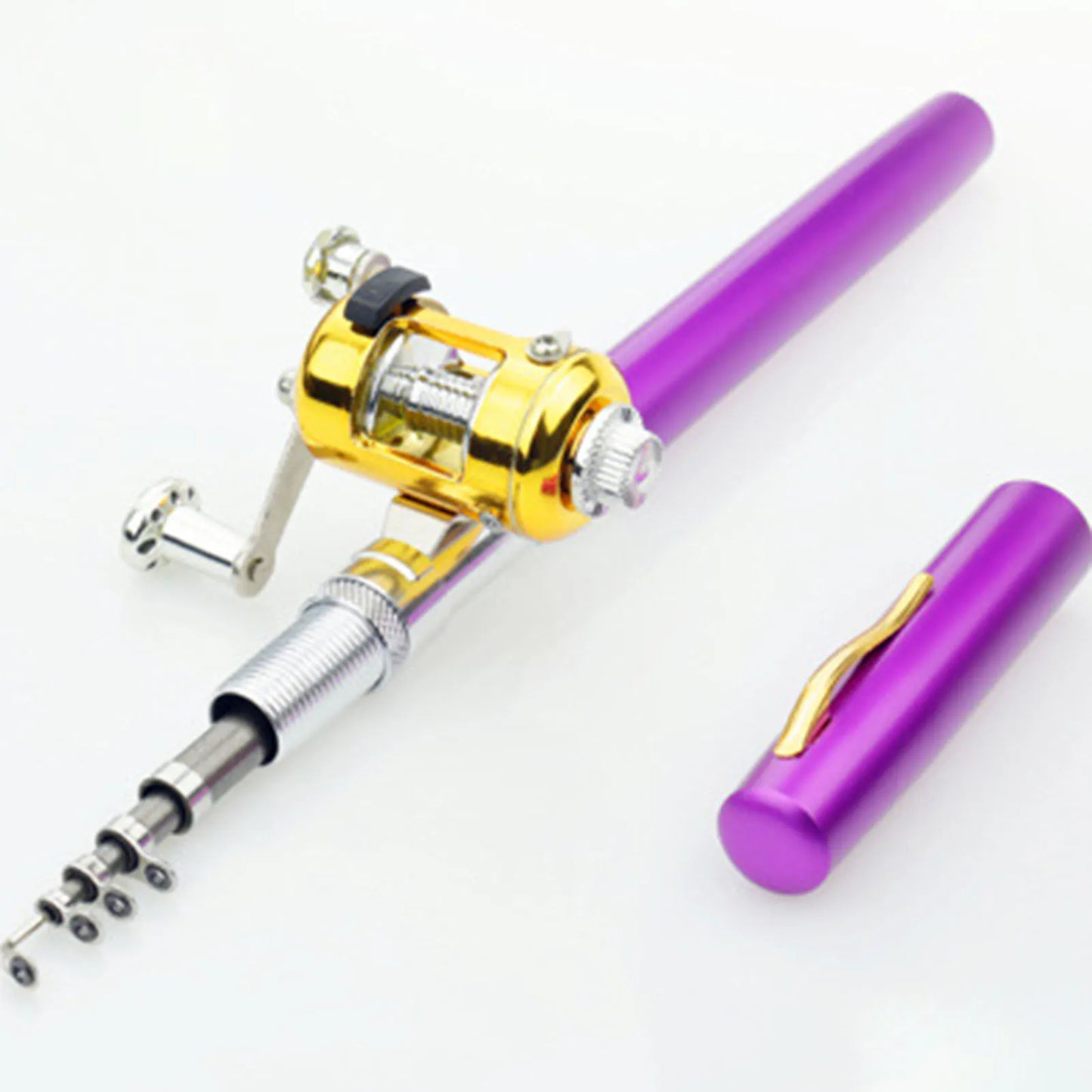 Mini Fishing Rods  Telescopic Aluminium Alloy Lure Rod