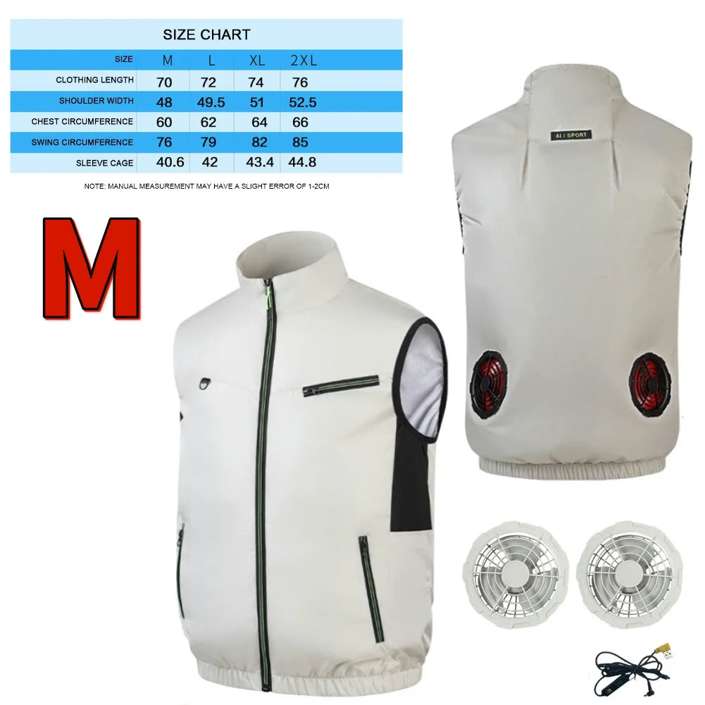 Cooling Vest Air Conditioner Heat Resistant  Vest